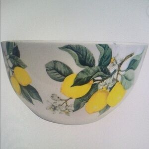 Lemon Print Ceramic Bowl